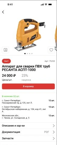 Ресанта — Карточка товара